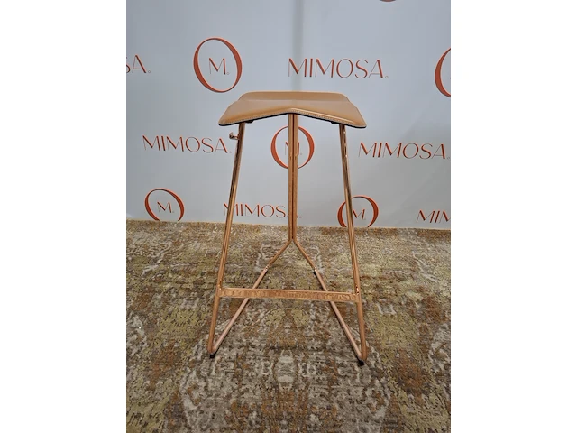 4x design barstoel classicon, design clemens weisshaar, triton stool, copper - afbeelding 4 van  16