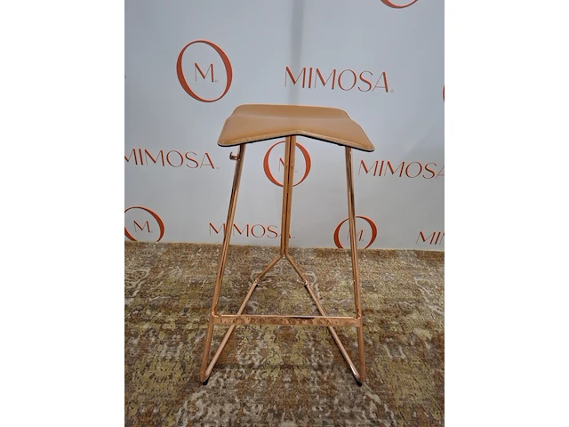 4x design barstoel classicon, design clemens weisshaar, triton stool, copper - afbeelding 6 van  16