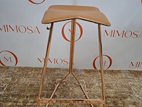 4x design barstoel classicon, design clemens weisshaar, triton stool, copper - afbeelding 6 van  16