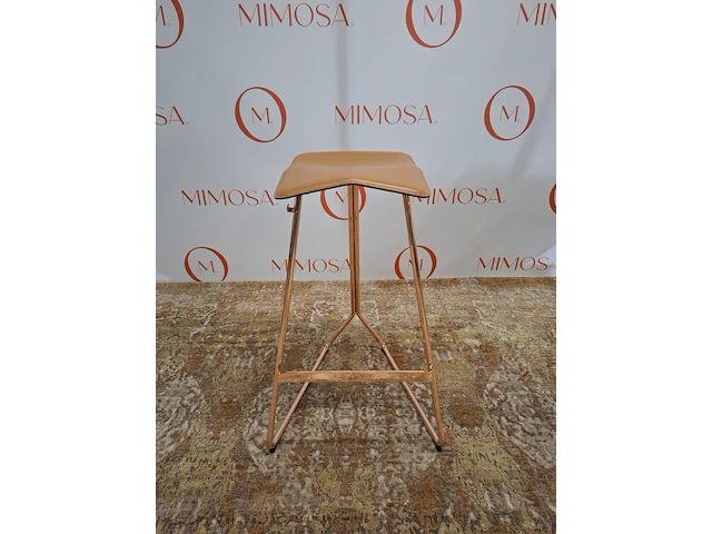 4x design barstoel classicon, design clemens weisshaar, triton stool, copper - afbeelding 11 van  16