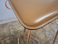 4x design barstoel classicon, design clemens weisshaar, triton stool, copper - afbeelding 13 van  16