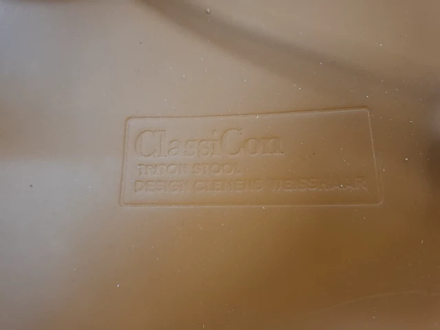 4x design barstoel classicon, design clemens weisshaar, triton stool, copper - afbeelding 16 van  16