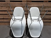 4x design stoel met vast zitkussen, vitra., eames, groen - afbeelding 5 van  7