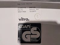 4x design stoel met vast zitkussen, vitra., eames, groen - afbeelding 7 van  7