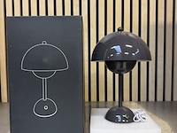 4x design tafellamp verschillende kleuren wit licht, dimbaar en oplaadbaar usb-c, dark grey - afbeelding 1 van  6