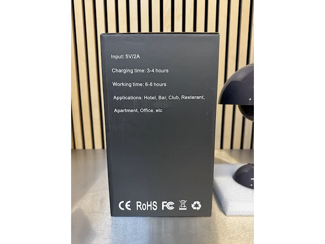 4x design tafellamp verschillende kleuren wit licht, dimbaar en oplaadbaar usb-c, dark grey - afbeelding 6 van  6