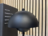 4x design tafellamp verschillende kleuren wit licht, dimbaar en oplaadbaar usb-c, zwart - afbeelding 3 van  5