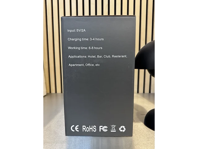 4x design tafellamp verschillende kleuren wit licht, dimbaar en oplaadbaar usb-c, zwart - afbeelding 5 van  5