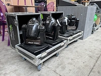 4x discolamp moving head met 2x flightcase artek lighting, sparky1 - afbeelding 1 van  11