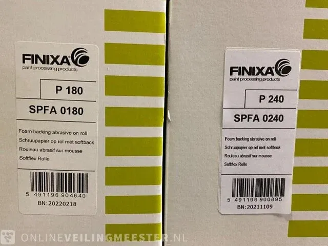 4x dozen finixa schuurpapier op rol met foam backing finixa - afbeelding 5 van  6