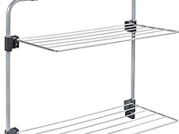 4x droogrek ophangbaar aan douchewand of deur metaltex - afbeelding 1 van  5