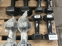 4x dumbbell set 2x 4kg, 2x 6kg, 2x 8kg, 2x 10kg active panther - afbeelding 1 van  3