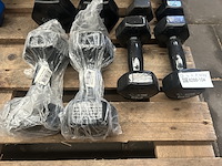 4x dumbbell set 2x 4kg, 2x 6kg, 2x 8kg, 2x 10kg active panther - afbeelding 2 van  3