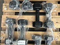 4x dumbbell set 2x 5kg, 2x 7kg, 2x 7kg, 2x 8kg active panther - afbeelding 1 van  5