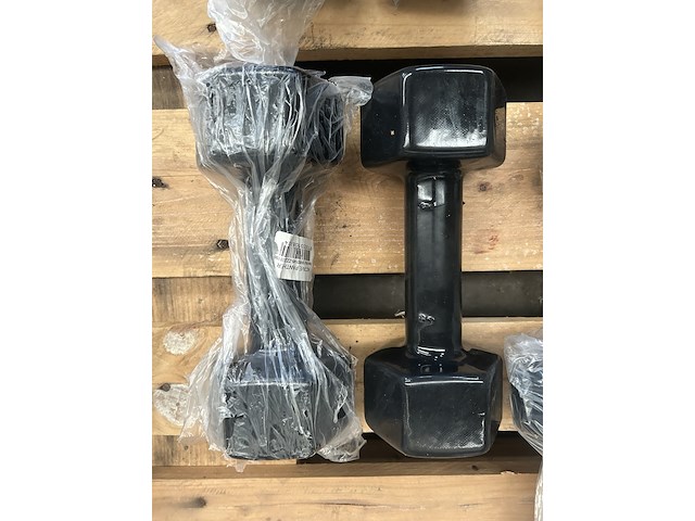 4x dumbbell set 2x 5kg, 2x 7kg, 2x 7kg, 2x 8kg active panther - afbeelding 2 van  5