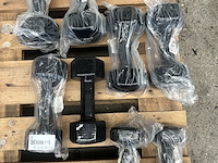 4x dumbbell set 2x 5kg, 2x 7kg, 2x 8kg, 2x 10kg active panther - afbeelding 1 van  6