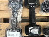 4x dumbbell set 2x 5kg, 2x 7kg, 2x 8kg, 2x 10kg active panther - afbeelding 2 van  6