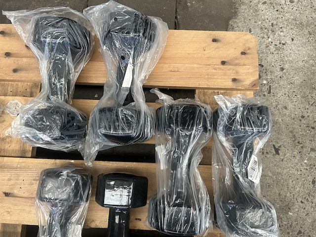 4x dumbbell set 2x 5kg, 2x 7kg, 2x 8kg, 2x 10kg active panther - afbeelding 4 van  6