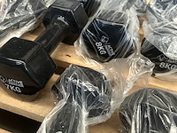 4x dumbbell set 2x 5kg, 2x 7kg, 2x 8kg, 2x 10kg active panther - afbeelding 5 van  6