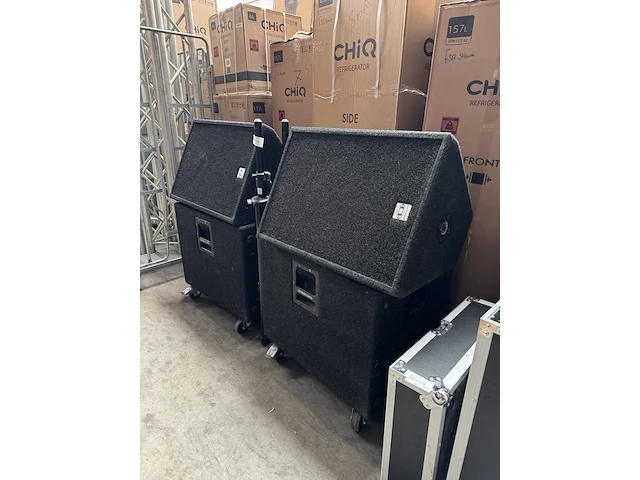 4x dynacord (f 150) speaker met 2x statief - afbeelding 2 van  7