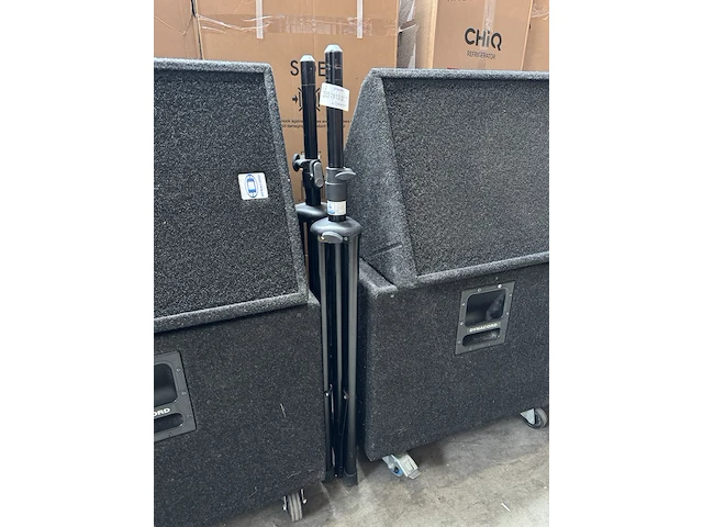 4x dynacord (f 150) speaker met 2x statief - afbeelding 6 van  7