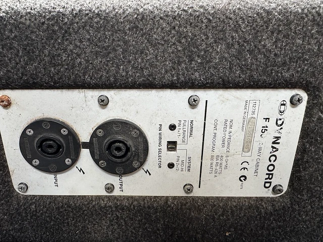 4x dynacord (f 150) speaker met 2x statief - afbeelding 7 van  7