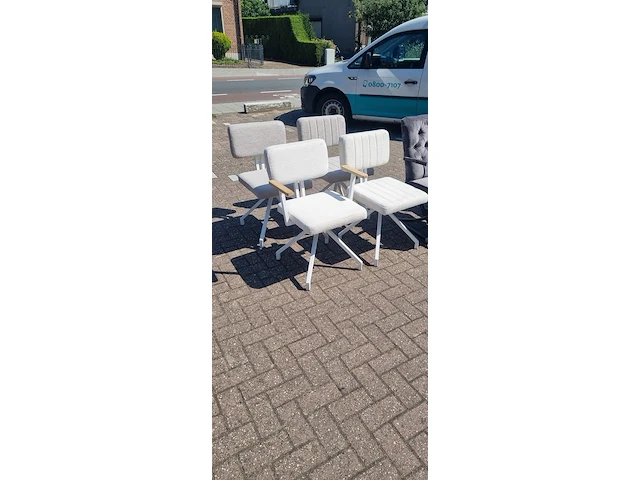 4x eetkamerstoel 180 graden draaibaar alpine, zazuhome, "henk swivel" - afbeelding 1 van  6