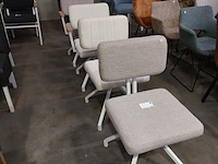 4x eetkamerstoel 180 graden draaibaar alpine, zazuhome, "henk swivel" - afbeelding 3 van  6