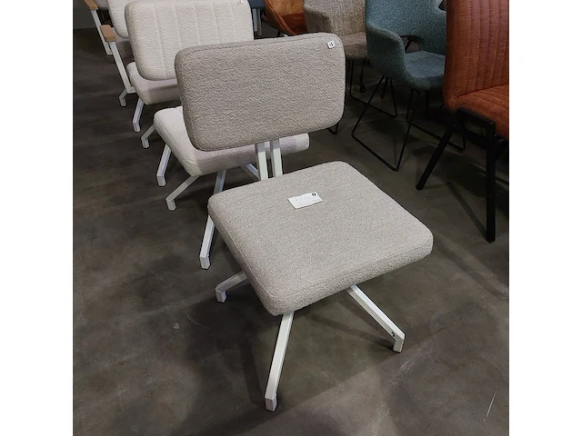 4x eetkamerstoel 180 graden draaibaar alpine, zazuhome, "henk swivel" - afbeelding 4 van  6