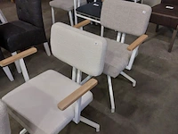 4x eetkamerstoel 180 graden draaibaar alpine, zazuhome, "henk swivel" - afbeelding 6 van  6