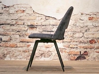 4x eetkamerstoel beyon zonder arm - draaibaar - adore donker grijs / dark grey - afbeelding 4 van  5