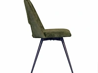 4x eetkamerstoel beyon zonder arm - draaibaar - adore groen / dark green - afbeelding 3 van  4