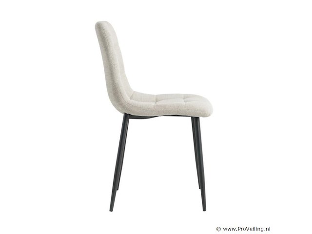 4x eetkamerstoel billy zonder arm - angus lichtgrijs - afbeelding 4 van  5