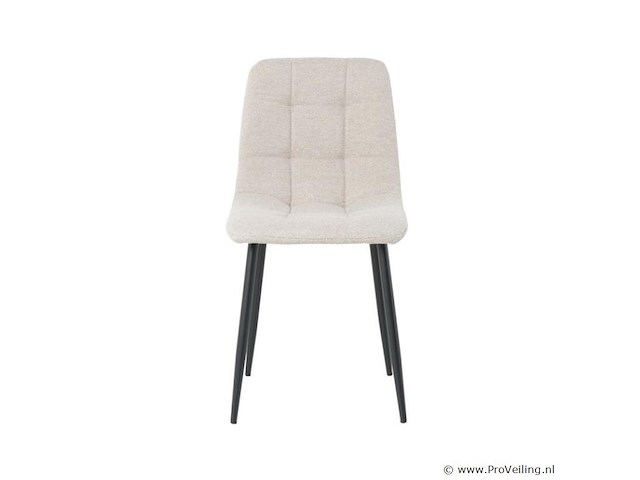 4x eetkamerstoel billy zonder arm - boucle alpine 01 beige - afbeelding 3 van  5