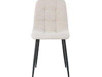 4x eetkamerstoel billy zonder arm - boucle alpine 01 beige - afbeelding 3 van  5