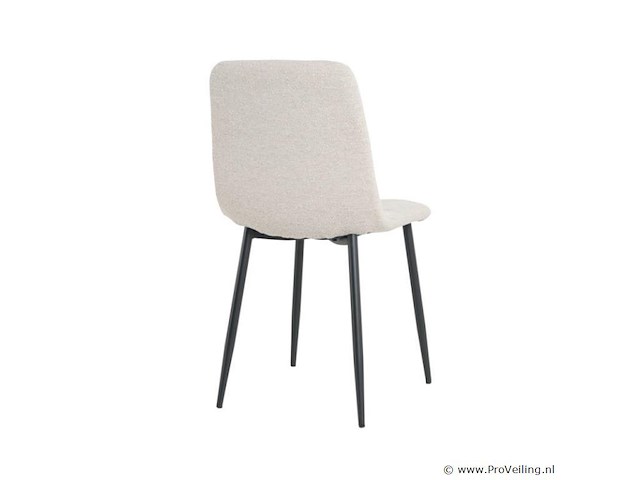 4x eetkamerstoel billy zonder arm - boucle alpine 01 beige - afbeelding 5 van  5