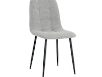 4x eetkamerstoel billy zonder arm - boucle alpine 149 grijs - afbeelding 1 van  5