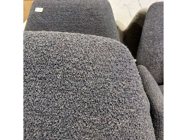 4x eetkamerstoel boucle draaibaar, zazuhome, blauw - afbeelding 5 van  5