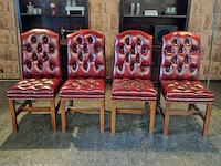 4x eetkamerstoel chesterfield, gainsborough, rood - afbeelding 1 van  2