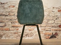 4x eetkamerstoel dean zonder arm - draaibaar - adore licht blauw / light blue - afbeelding 4 van  4