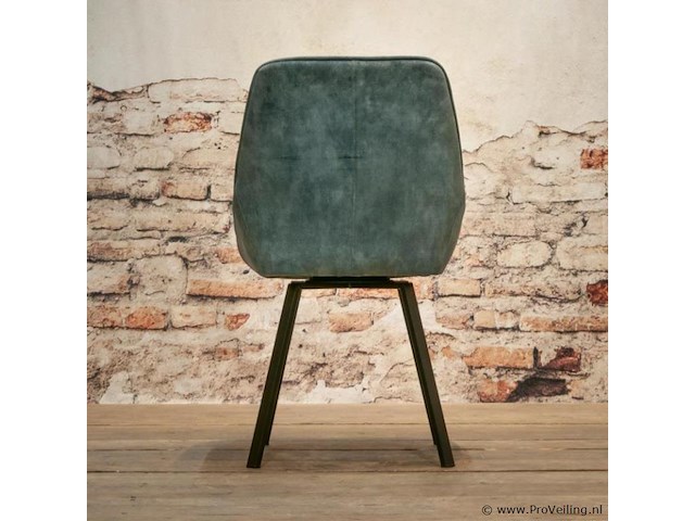 4x eetkamerstoel dean zonder arm - draaibaar - adore licht blauw / light blue - afbeelding 4 van  4