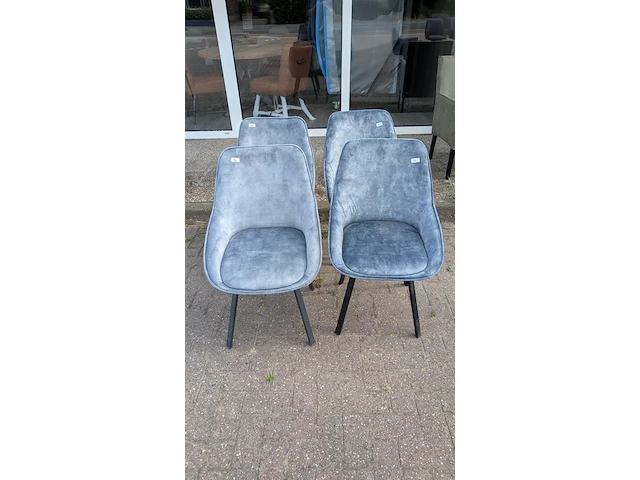 4x eetkamerstoel don adore light blue, zazuhome - afbeelding 1 van  6