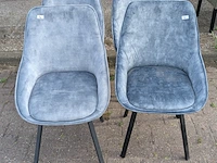 4x eetkamerstoel don adore light blue, zazuhome - afbeelding 1 van  6