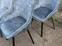 4x eetkamerstoel don adore light blue, zazuhome - afbeelding 2 van  6