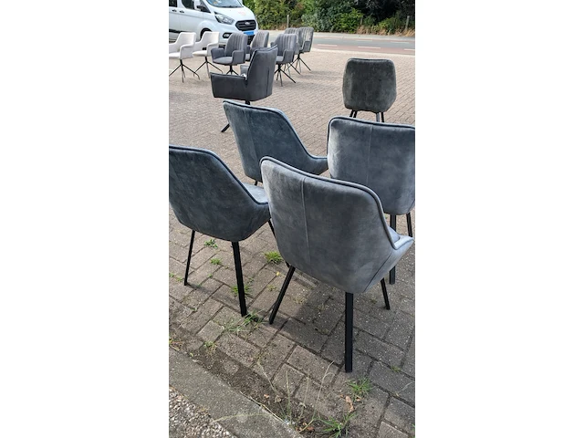 4x eetkamerstoel don adore light blue, zazuhome - afbeelding 3 van  6