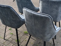 4x eetkamerstoel don adore light blue, zazuhome - afbeelding 3 van  6