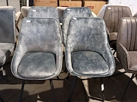 4x eetkamerstoel don adore light blue zazuhome - afbeelding 5 van  6