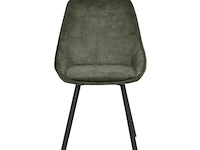 4x eetkamerstoel don zonder arm - draaibaar - adore groen - afbeelding 3 van  5