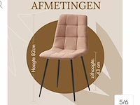 4x eetkamerstoel , huistuindesign, bruin - afbeelding 1 van  3