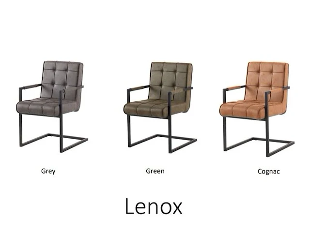 4x eetkamerstoel lenox, grijs, 2024 - afbeelding 1 van  2